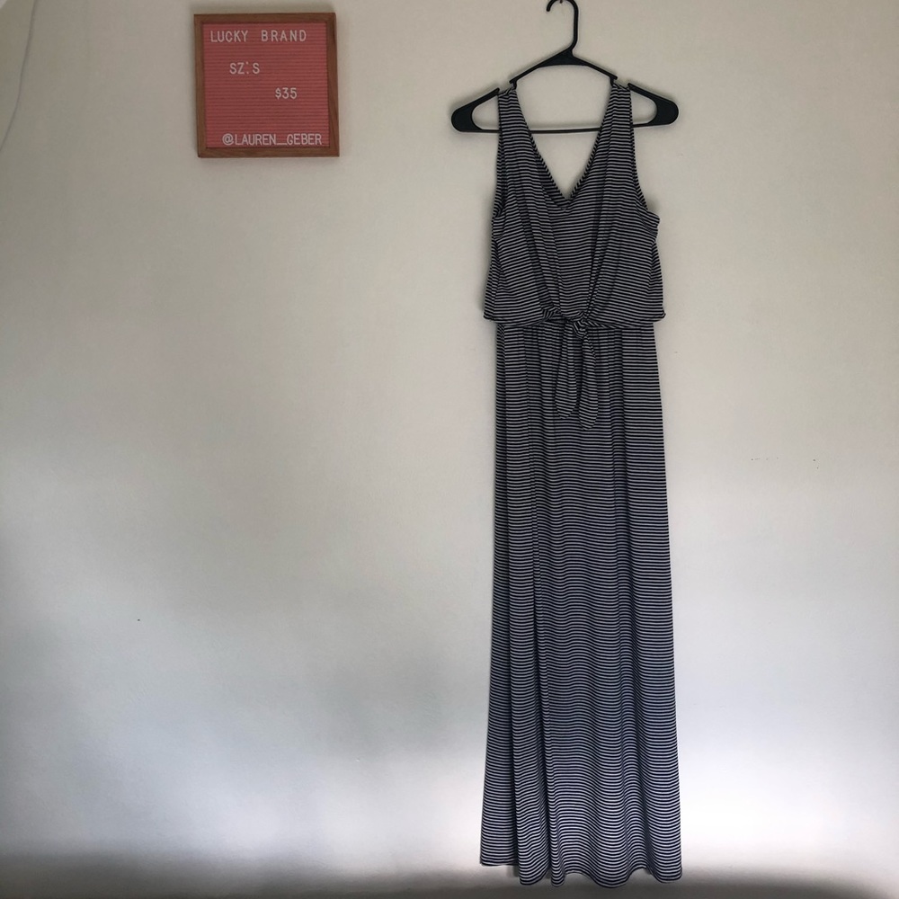 Lucky Brand Nautical Striped Maxi Dress - Picture 2 of 6